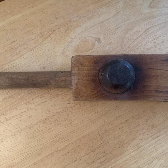Vintage Antique Wooden Lemon press Juicer Squeezer kitchen primitive old wood - Picture 12 of 16